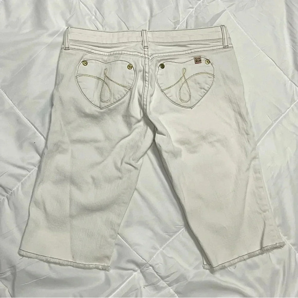 Vintage Juicy Couture White Bermuda Jeans - Picture 3 of 5